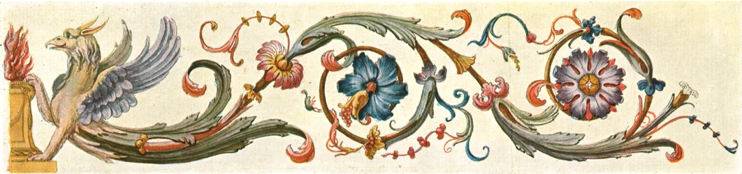 Foliage border design, Germany, 1928