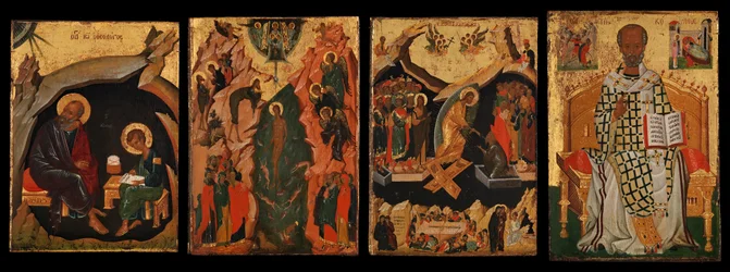 Four Icons from a Pair of Doors Panels
