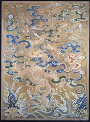 Fragment for a Curtain, China, Qing Dynasty