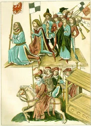 Frederick I Receives Brandenburg (Copy of an Illustration from the Richentals Illustrated Chronicle)