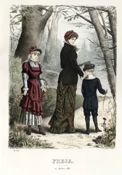 Freja Illustrated Scandinavian Fashion Magazine 1881, Illustration No. 8