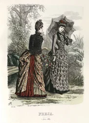 Freja Illustrated Scandinavian Fashion Magazine 1885, Illustration No. 13