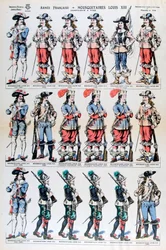 French Army, Musketeers of Louis XIII, 17th Century 19th Century
