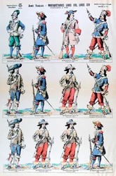 French Army, musketeers of Louis XIII and Louis XIV, 17th century, 19th century