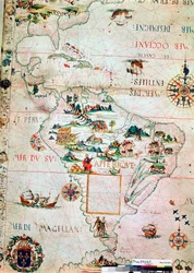 French Map of Central and South America