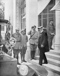 French Prime Minister Georges Clemenceau in Versailles, France