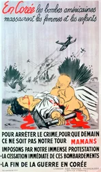 French anti-Korean War poster, 1950