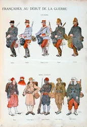 French Army Uniforms, World War One, 1914