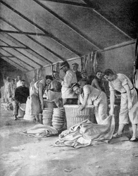 French sailors in a camp in Moudros, Lemnos, Greece
