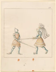 Freydal, The Book of Jousts and Tournament of Emperor Maximilian I: Combats...Plate 163, c. 1515