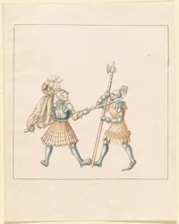 Freydal, The Book of Jousts and Tournament of Emperor Maximilian I: Combats...Plate 144, c. 1515