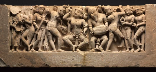 Frieze with Dancer and Musicians