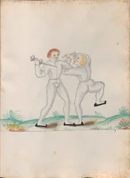 From Schemata Varia Artis Athleticae et Gladiatoriae (Diagrams of Various Athletic and Gladiatorial Arts)