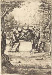 Frontispiece for the Sacred Cosmologia Title with Astrologers