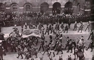 Funeral Procession of King Edward VII, Whitehall, London