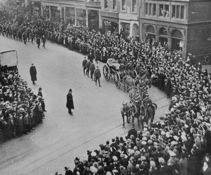 Funeral Procession with Full Military Honours of the Captain of the Blucher, 1915