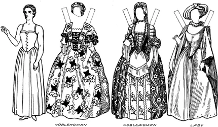 Gallery of Historic Costume: What People Wore in Early Georgian Days