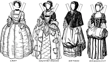 Gallery of Historic Costume: What People Wore in Early Georgian Days