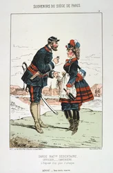 Garde Nationale Sedentaire - Officier Cantinierre, Siege of Paris