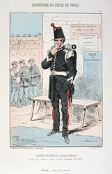 Garde Nationale ancien tenue, Siege of Paris, Franco-Prussian War