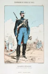 Gendarmerie Republicaine, Siege of Paris, Franco-Prussian War