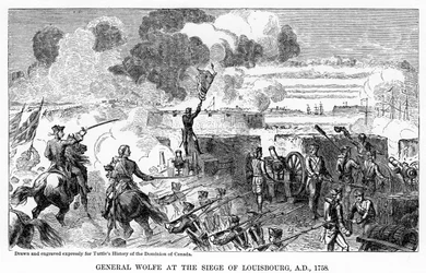 General Wolfe at the Siege of Louisbourg, AD 1758