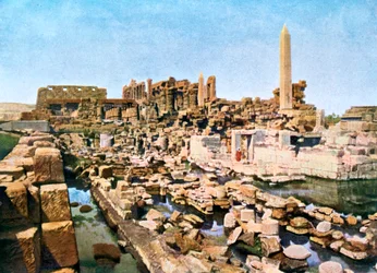 General View of the Grand Temple of Amun-Re, Karnak, Luxor, Egypt