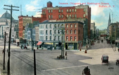 Genesse, Chippewa and Washington Streets, Buffalo, New York, USA
