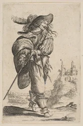 Gentleman Holding a Sword, 1629