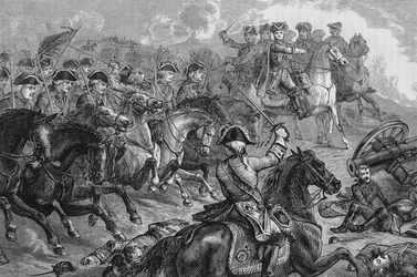 George II at Dettingen, 27 June 1743