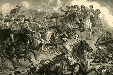 George II at the Battle of Dettingen, 27 June 1743