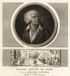 Georges Danton, Deputy of Paris at the National Convention, executed 1794