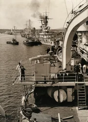 German fleet visit in Swinoujscie, 1933