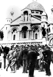 German Soldiers Outside the Sacre Coeur, Montmartre, Paris, 10 October 1940
