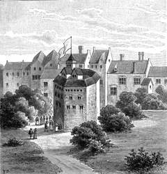 Globe Theatre, Bankside, Southwark, London, as it appeared c1598