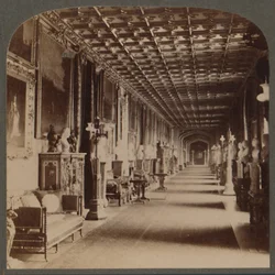 Grand Corridor, Windsor Castle, England, c1910