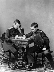 Grand Dukes Alexander Alexandrovich and Vladimir Alexandrovich of Russia