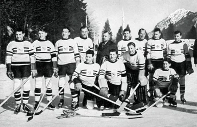 Great Britain Ice Hockey Team, Winter Olympic Games, Garmisch-Partenkirchen, Germany
