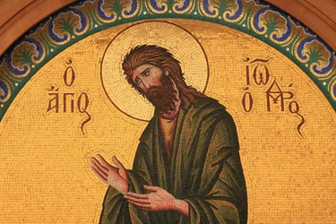 Saint John the Baptist, Greek Orthodox Icon, Thessaloniki, Greece