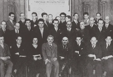 Group Portrait of the Participants of the Second International Chess Tournament, Moscow 1935, 1935