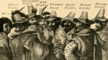 Guy Fawkes and the Conspirators, c1872