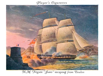 H.M. Frigate Juno escaping from Toulon, 1936