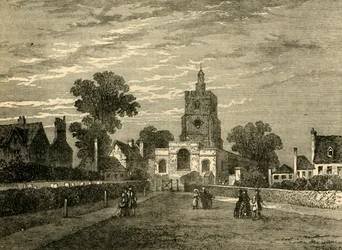 Hackney Church, c1876