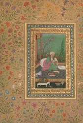 Haji Husain Bukhari, Folio from the Shah Jahan Album, recto: early 19th century