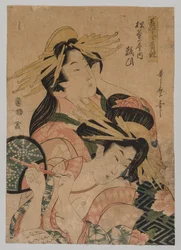 Half-Length Portrait of Two Courtesans, 1753-1806