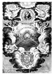 Half-title of Rosa Ursina, by Christopher Scheiner, 1630