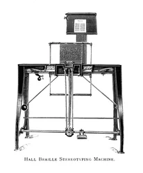 Hall Braille Stereotyping Machine