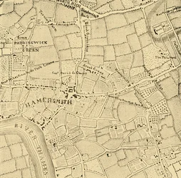 Hammersmith in 1746, c. 1878
