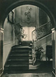 Haus H., Dresden: The Staircase. Designed by Professor E Haiger, executed by the Vereinigte Werksta