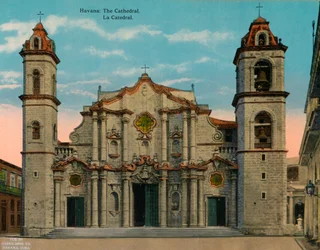 Havana Cathedral, Cuba, c1920